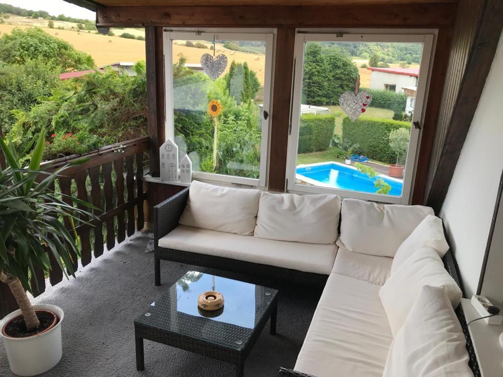 Ferienwohnung Krause Oben Steinthaleben Exterior foto